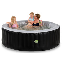  СПА-басейн с джакузи, EXIT Silver Classic, 204×65 см, чорний